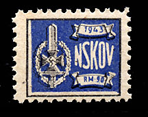 Nazi Party Dues  1943 "NSKOV"  .90 Reich Marks